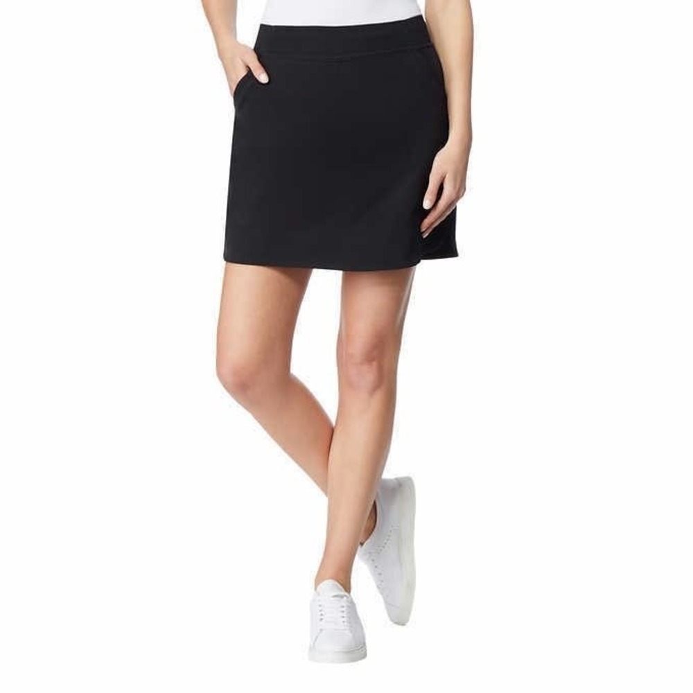 NWT 32 Degrees Cool Womens Active Skort Black Medium Built-in Shorts Pockets